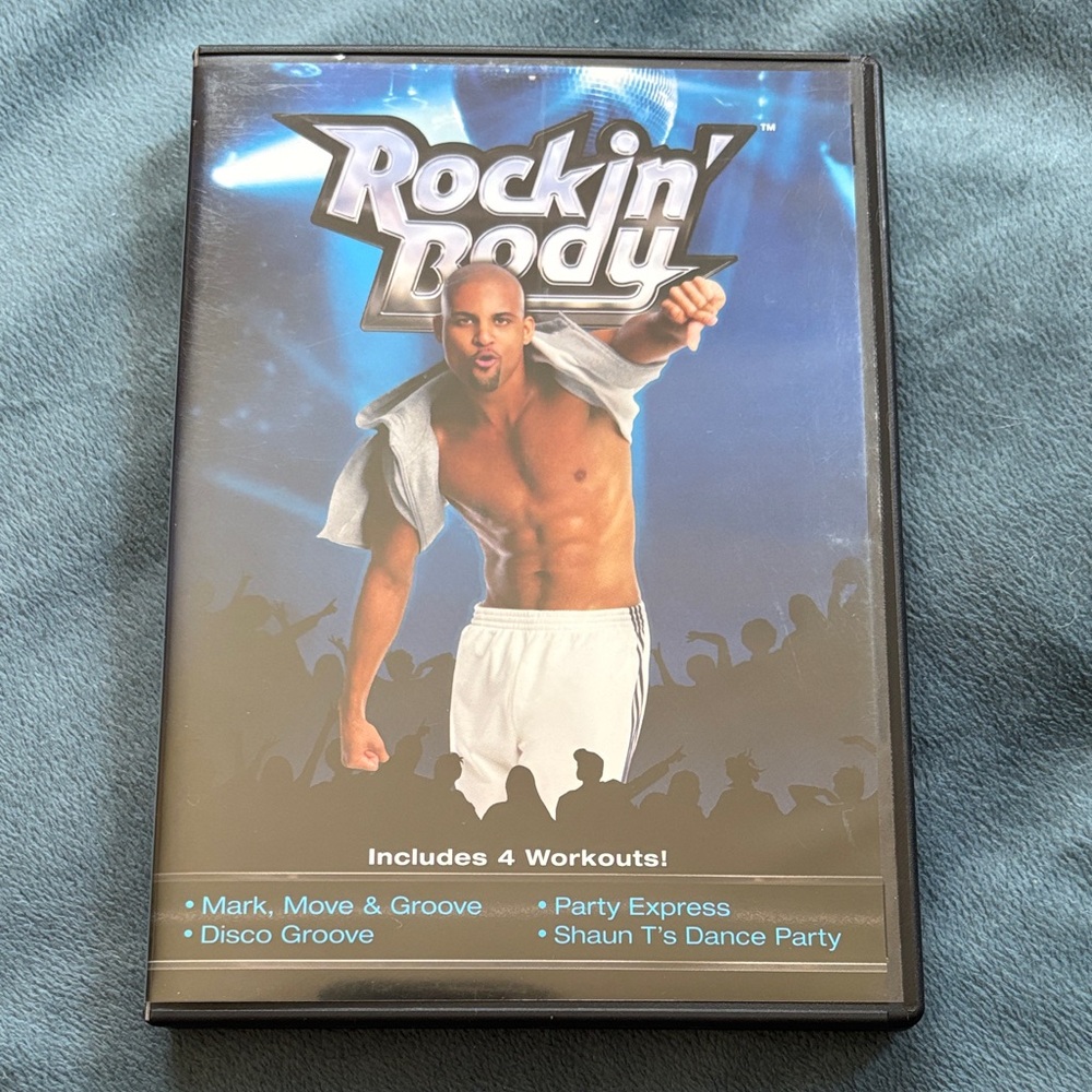 Beachbody Rockin' Body DVD Shaun T 4 Workouts Dance Fun Flexible Convenient